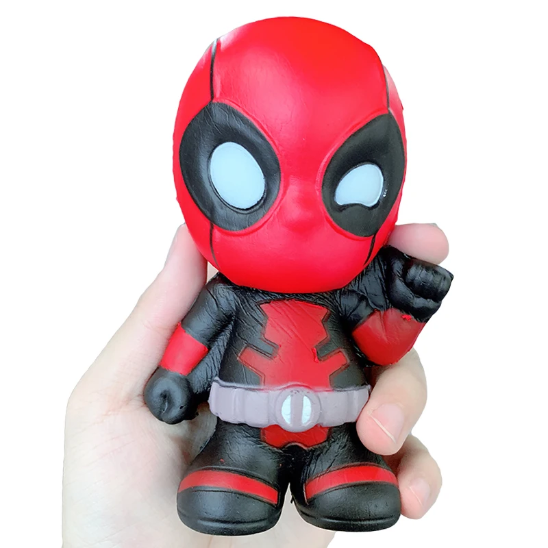 Jumbo супер герой Marvel Дэдпул сжимает игрушки мультфильм медленно поднимающийся мягкий ароматизированный стресс облегчение удовольствие для Ребенка Рождественский подарок игрушка