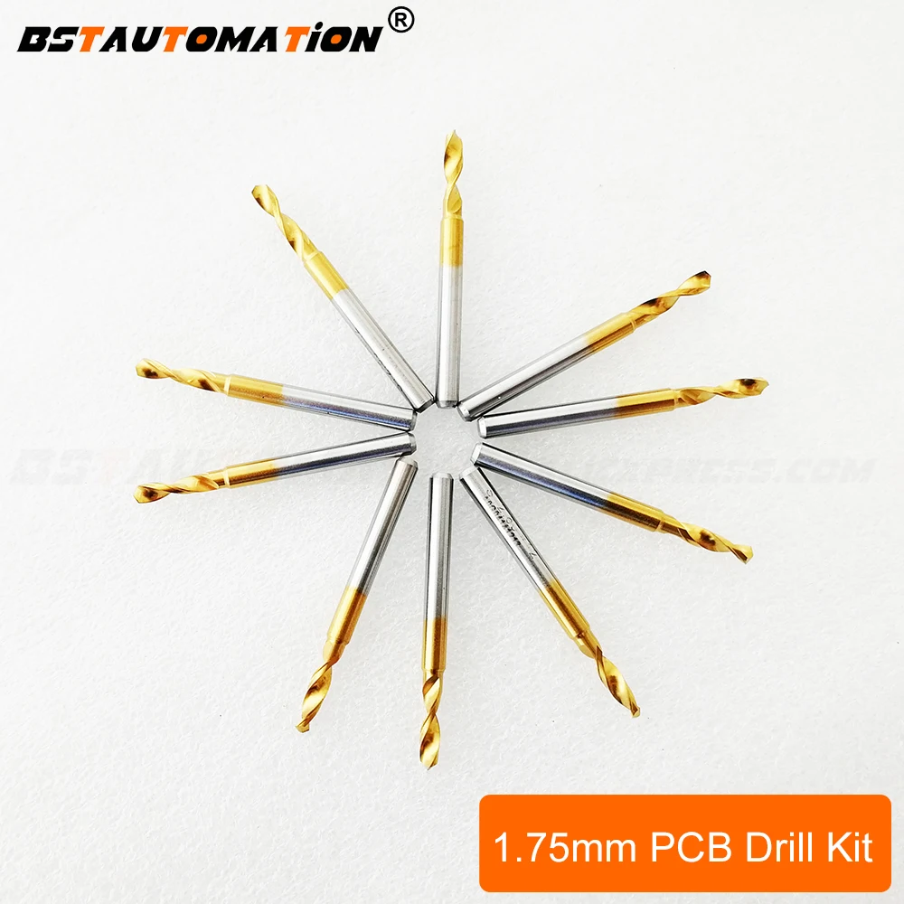 Титановое покрытие PCB сверло 1 75 мм гравировальный концевой инструмент 3 175