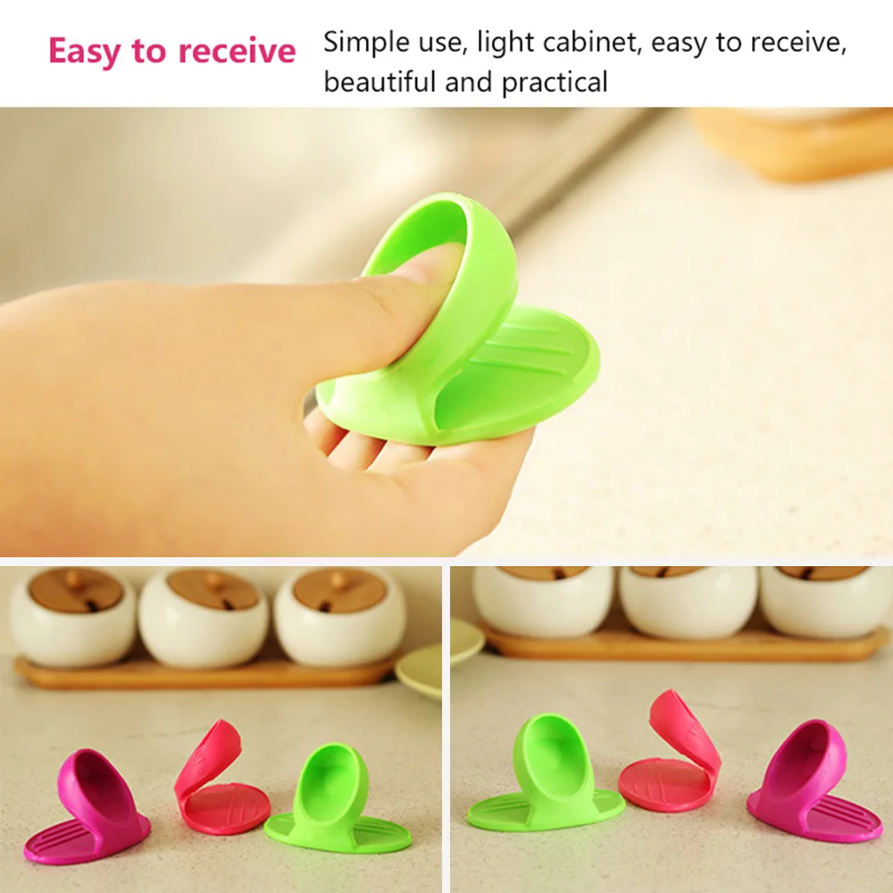 Перчатки из силикона для духовки с изоляцией от тепла на пальцах, с непромокаемым покрытием и рифленым узором для удержания, держатель горшка на кухню, инструменты для выпечки.