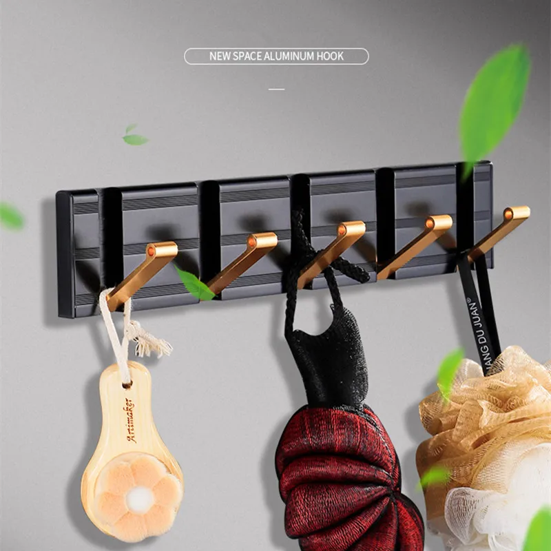 Крючки для халата алюминиевые однорядные крючки полотенец вешалка одежды