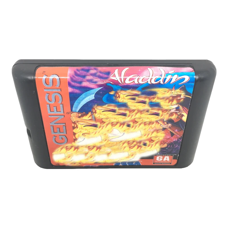 Игровой Картридж для карт Aladdin 16 битный картридж Sega Mega Drive / Genesis System чехол