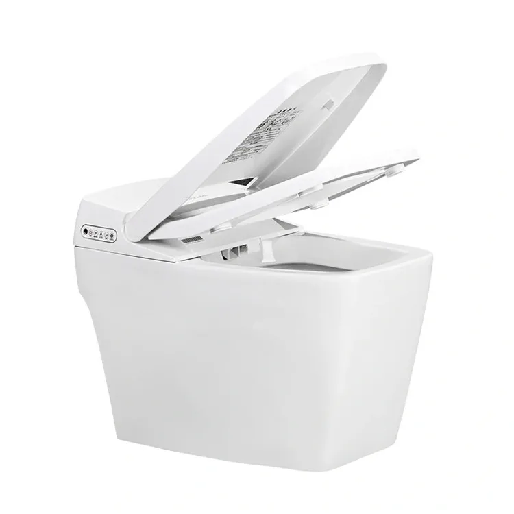

Electronic bathroom bidet toilet seat with hot cold mixer