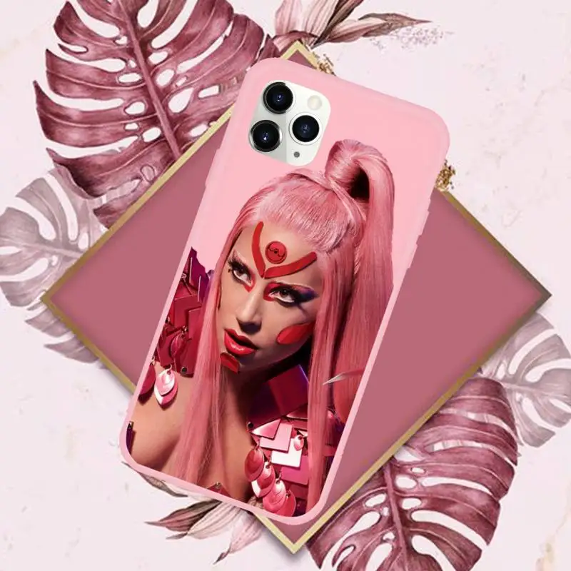 

lady gaga chromatica Phone Case Candy Color for iPhone 6 7 8 11 12 s mini pro X XS XR MAX Plus