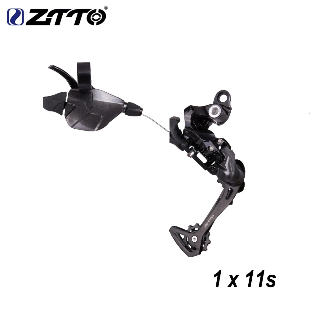 1X11S Shifter set ZTTO MTB 11 скорость 46 Т группа набор 1*11 переключения заднего переключателя 11 в кассета с цепью группа набор Сверхлегкий k7 Звездочка горный велосипед - Цвет: 1X11S Shifter set