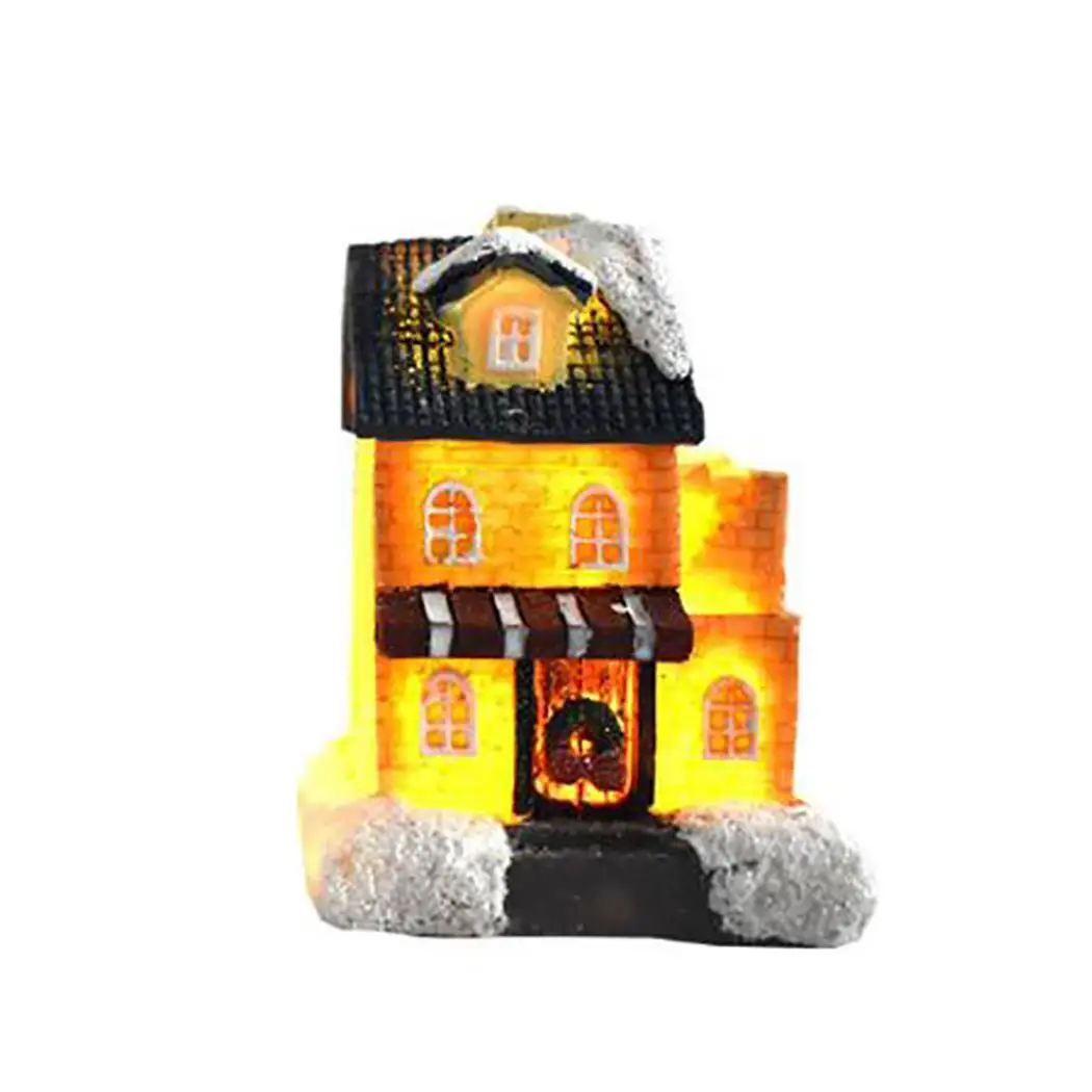 Модный симпатичный в форме домика со светлым рождественским домом как на