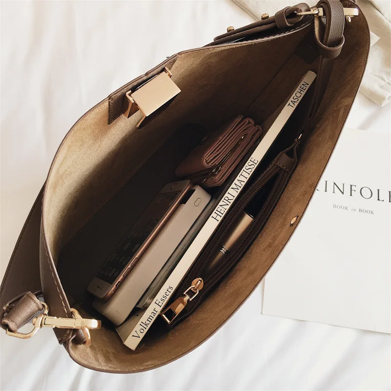 

Fashion Pu Leather Crossbody Bags For Women Bucket Mother Women's Shoulder Bags Women's Handbag Women Bag