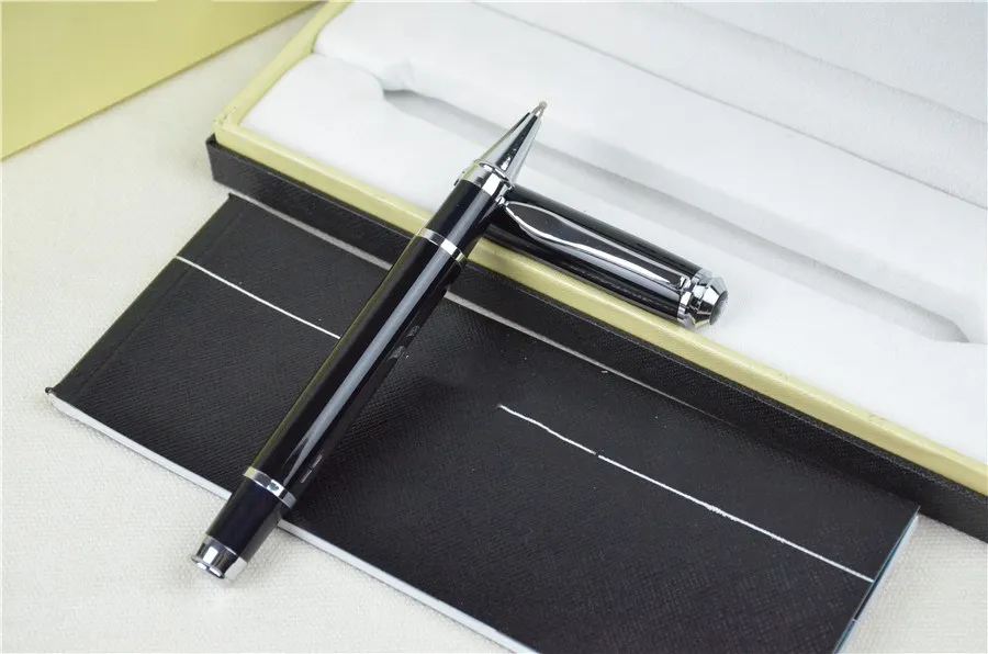 

Office business Black Signature Brand pen Famous luxury Designer High grade design high quality metal Ballpoint pen With Box