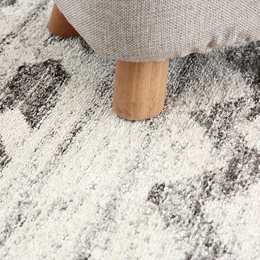 Ковер для гостиной в скандинавском стиле с геометрическим рисунком большой