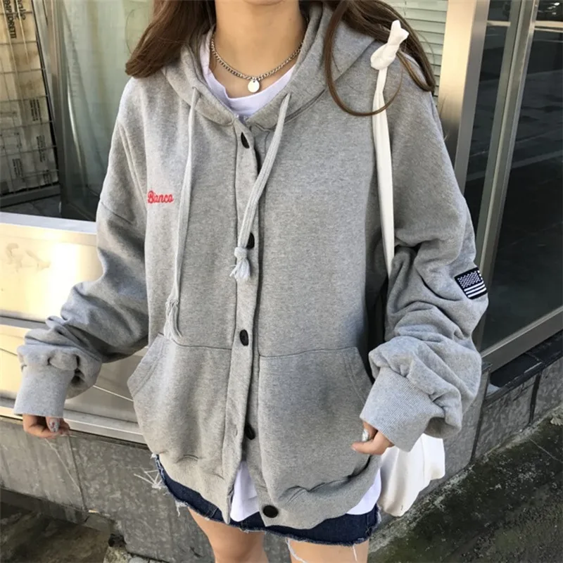 Женская Повседневная куртка с капюшоном теплая на молнии верхняя одежда пальто