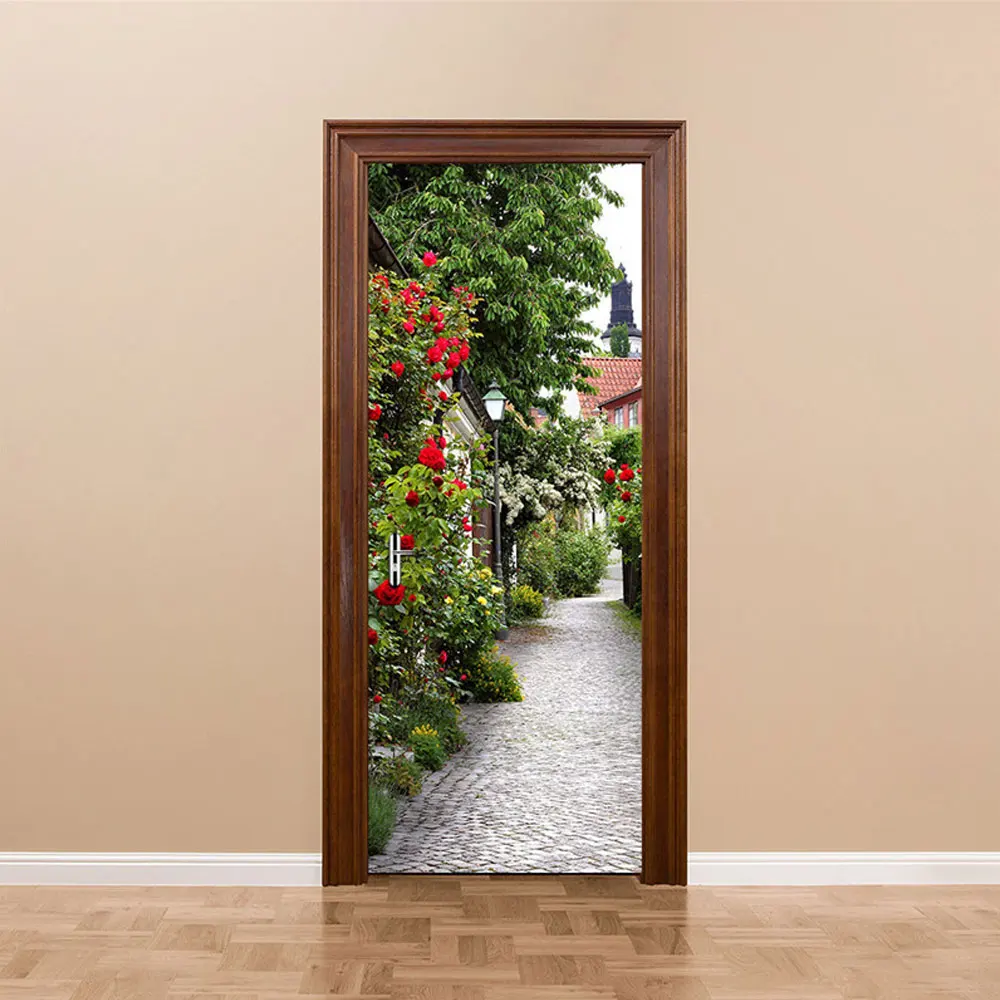 2 шт./компл. цветные розовые двери художественный Декор для дома креативные DIY 3D