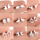 Новый стиль, милая кошка, дневной медведь, утка, птица, волк, лиса, пингвин, осьминог, кролик, коллекция, оптовая продажа ювелирных изделий