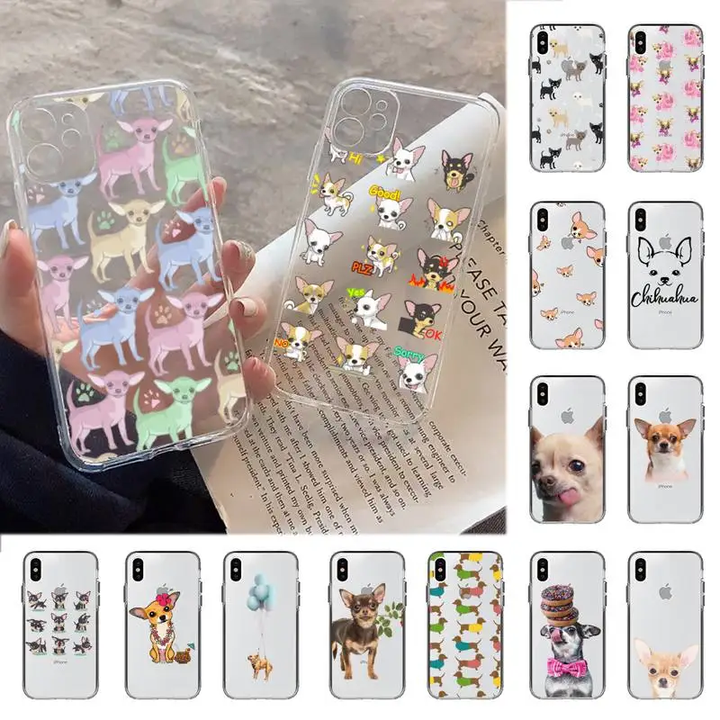Модный чехол YNDFCNB для телефона с собакой Чихуахуа iPhone 11 12 pro XS MAX 8 7 6 6S Plus X 5S SE 2020 XR -