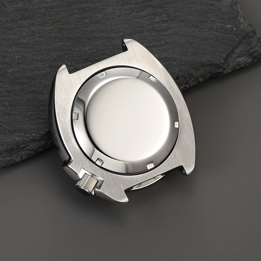 Mod Silver Black SKX 6105 Watch Case Sapphire Glass 20ATM  Water Proof Case For NH35 NH36 SKX007 SKX009 Automatic Movement