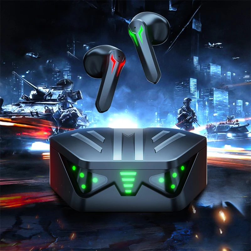 Игровые наушники Bluetooth 5.1 беспроводные с сенсорным управлением шумоподавлением