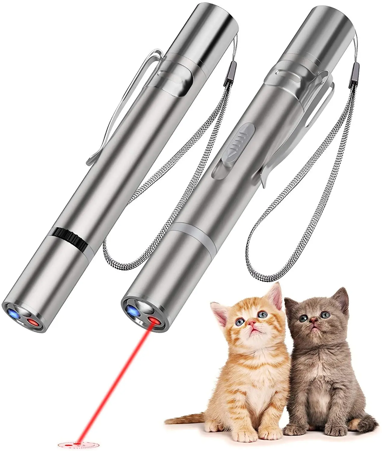 

2 шт. интерактивные игрушки для кошек, Usb Перезаряжаемые кошачьи игрушки для ловли упражнения игрушка для тренировки питомца для собаки кошк...