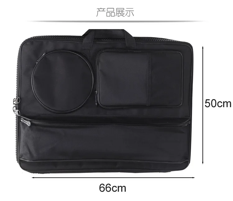 Сумка для переносная живопись 4K черного цвета многофункциональный рюкзак