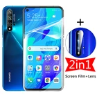 2 в 1 экран гидрогель пленка для Huawei Nova5T 5i Pro 5z Nova 6 SE 5G + пленка для экрана протектор объектива камеры не защитный не стекло