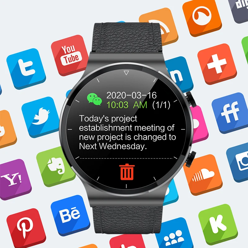 

Bluetooth call Sports Watch Men Waterproof local music Fitness Heart Rate Blood Pressure Monitor mens watches 2020 New