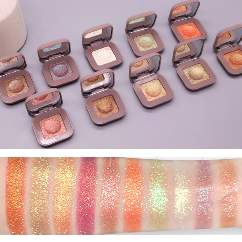 Палитра теней для век с блестками палитра поляризацией тени пигмент пудра