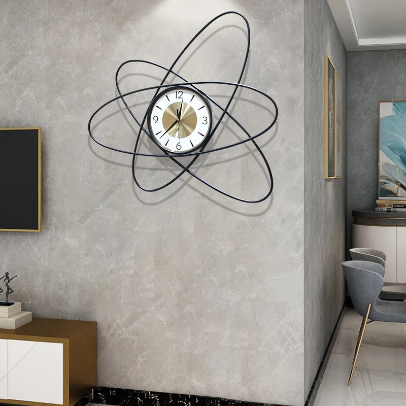 

Nordic Modern Design Wall Clock Fashion Mute Art Simple Wall Clock Unique Metal Reloj De Pared Moderno Home Decoration 60wcc