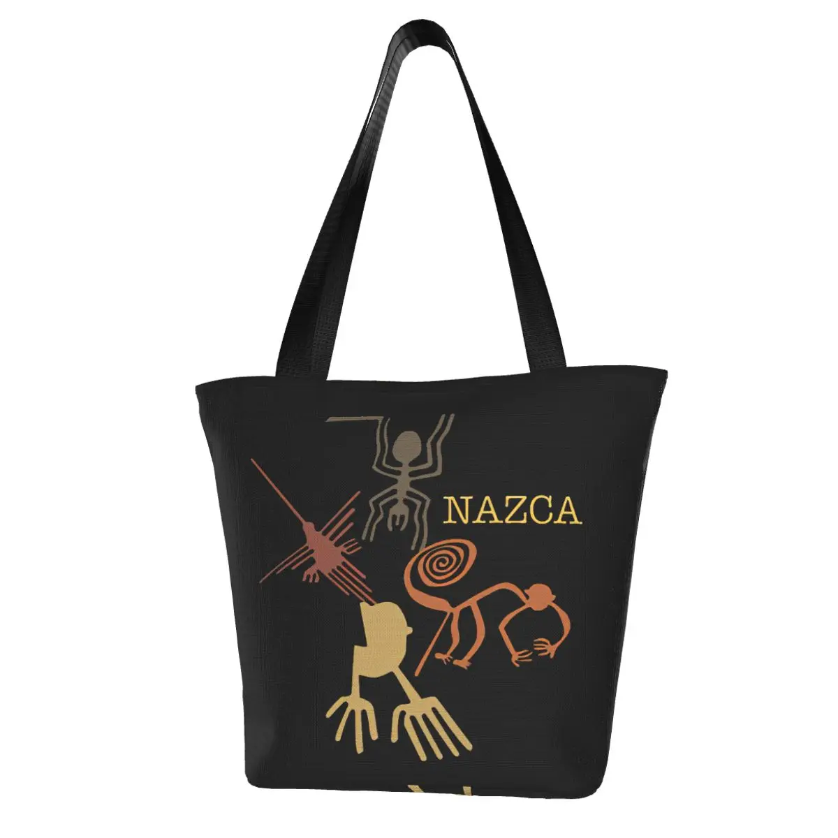 Nazca Line Peru, Peruvian Peru Shopping Bag Aesthetic Cloth Outdoor Handbag Female Fashion Bags