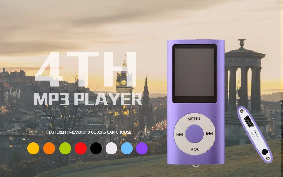 4-го поколения 1,8 дюймов жидкокристаллический экран MP3-плеер Встроенный 32 ГБ памяти стерео музыкальный медиаплеер fm-радио AMV видео плеер электронная книга