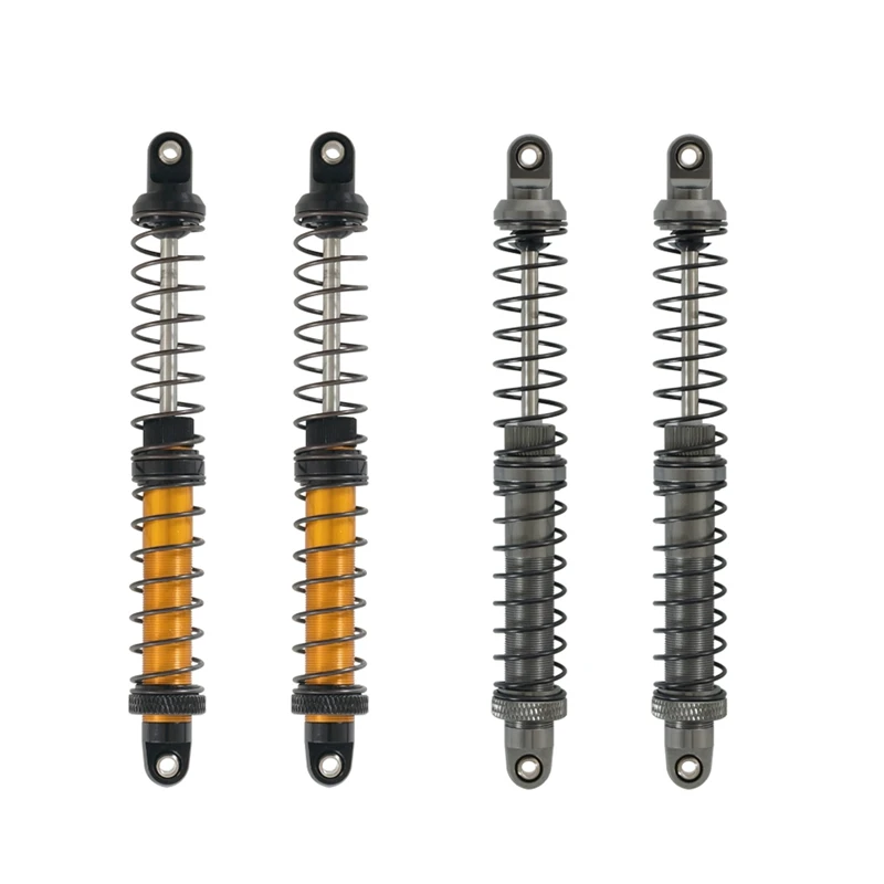 

4PCS 120mm Oil Adjustable Metal Hydraulic Shock Absorber Damper for 1/10 Climbing Car TRX4 SCX10 90046