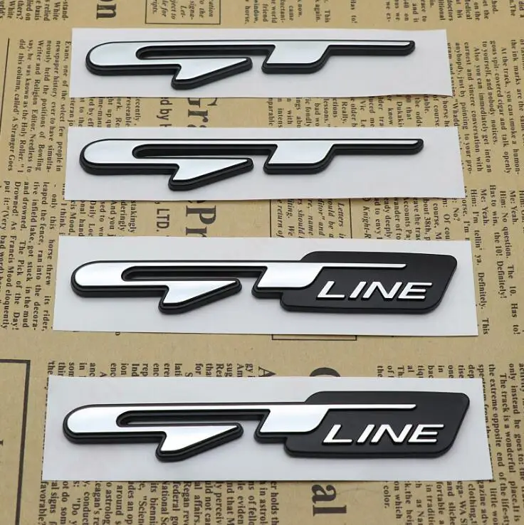 Автомобильная наклейка GT Line Letters наклейки для Renault Megane 2 3 Duster Logan Clio 4 Laguna Sandero Scenic