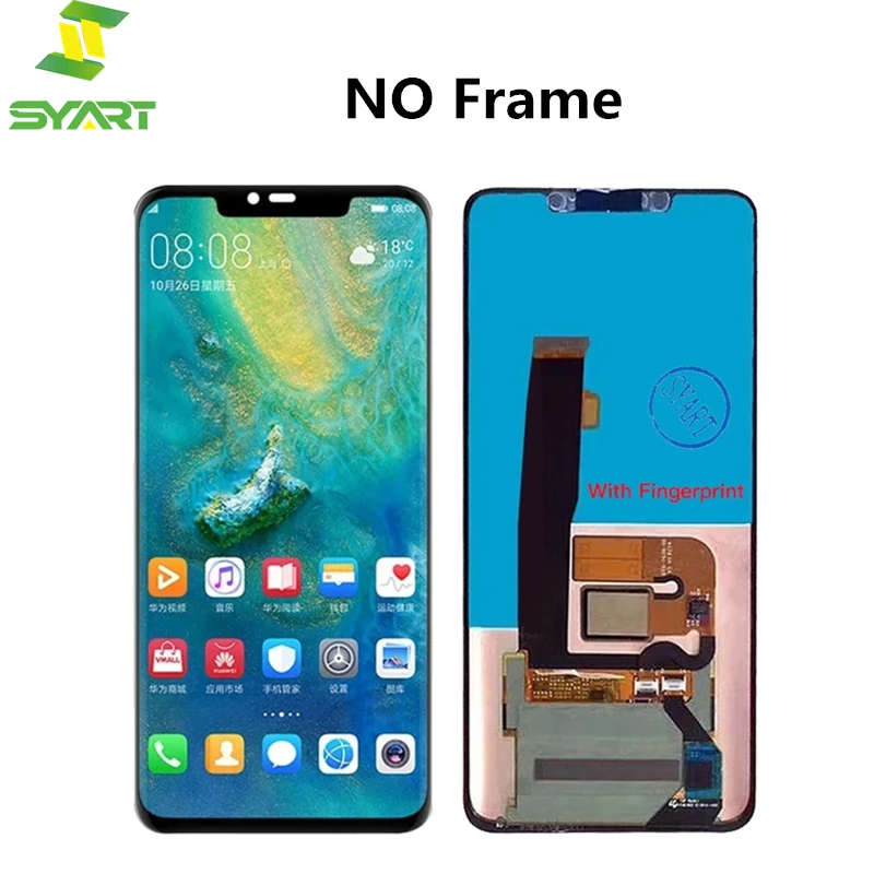 Pantalla LCD con huella dactilar para Huawei Mate 20 Pro, montaje de digitalizador con pantalla t&aacute;ctil, repuesto para Huawei Mate 20 Pro-1