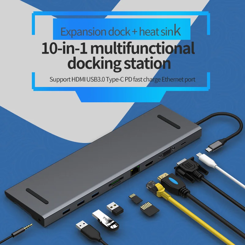 Адаптер HDMI RJ45 VGA для разветвителя USB 3 0 порта C Type 1 Для MacBook Pro аксессуары