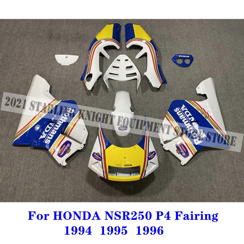 

For HONDA PGM4 P4 MC28 NSR 250 NSR250R 1994 1995 1996 Injection Bodywork Rothmans New ABS Motorcycle Whole Fairing Kit Fit