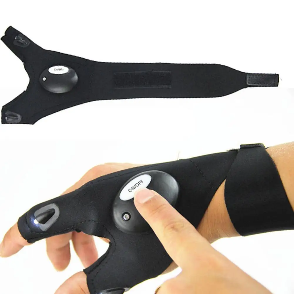 Перчатки со светодиодный светильник кой для ночного ремонта автомобиля работы