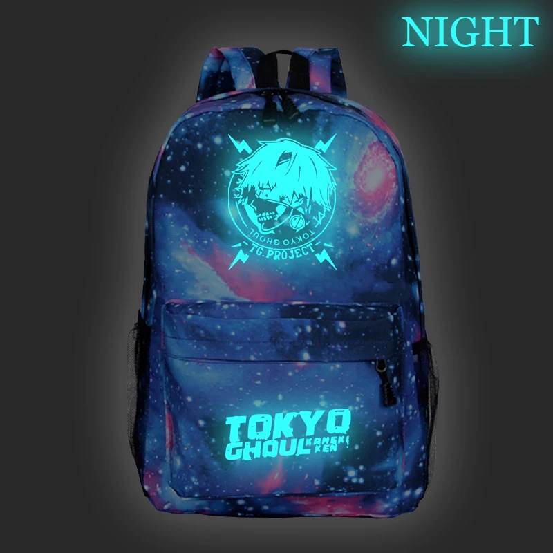 Tokyo Ghoul Luminous School Bags Students Shouler Backpack Fashion New Pattern School Rucksack Travel Bag Laptop Pack Daypacks