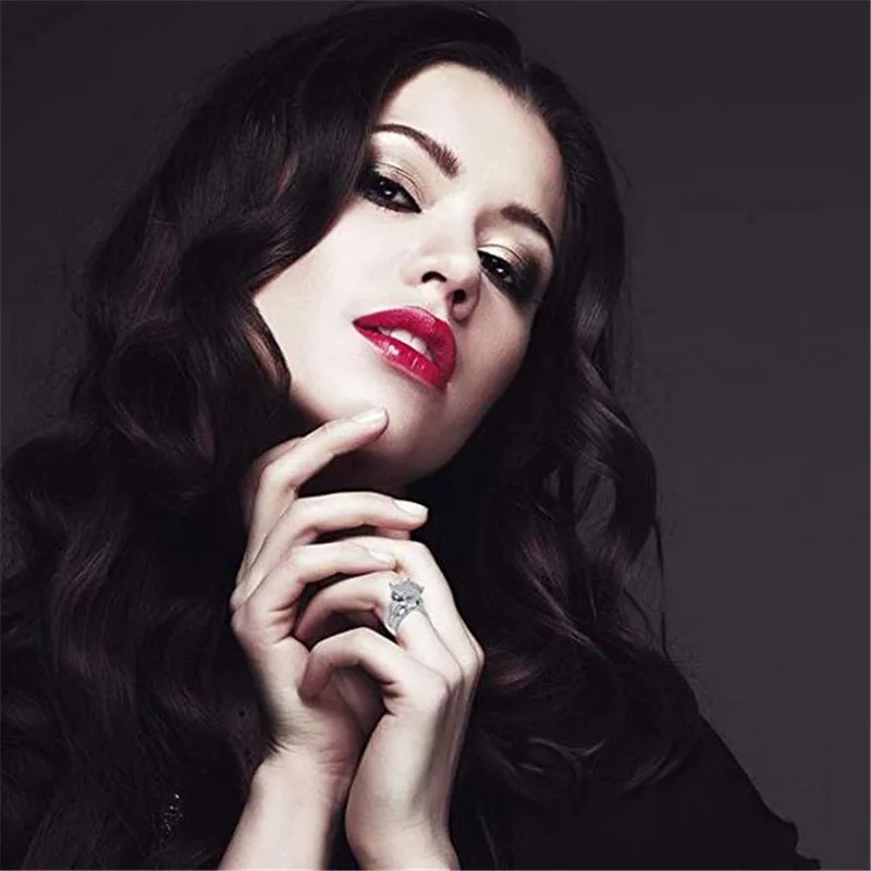 Винтажное кольцо в форме сердца с бриллиантом cz ювелирные изделия из