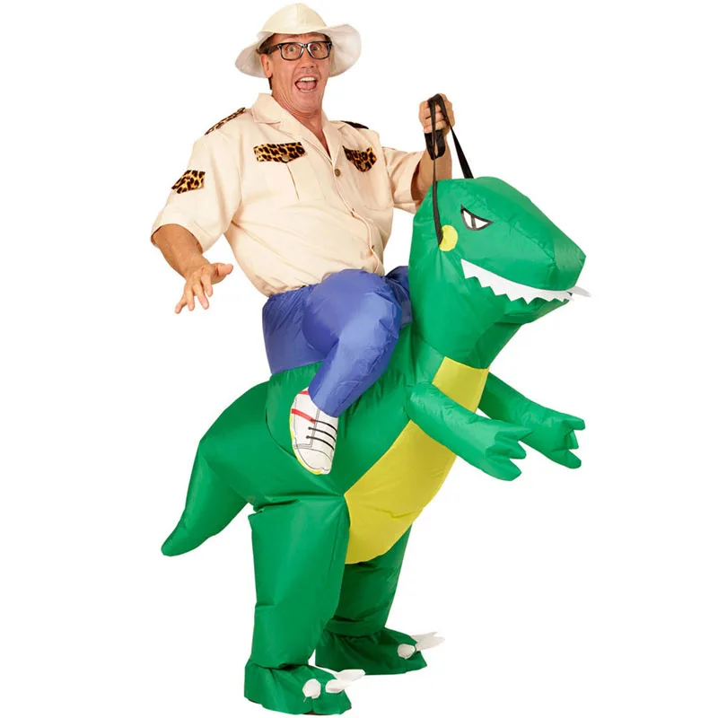 Надувные костюмы динозавра для взрослых и детей на Хэллоуин Рождество