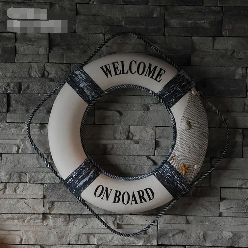 Promotion Studio Props Mediterranean Decorative Crafts Shell Fishing Net Life Buoy Hangings Home Decoration Accessories Modern | Дом и сад