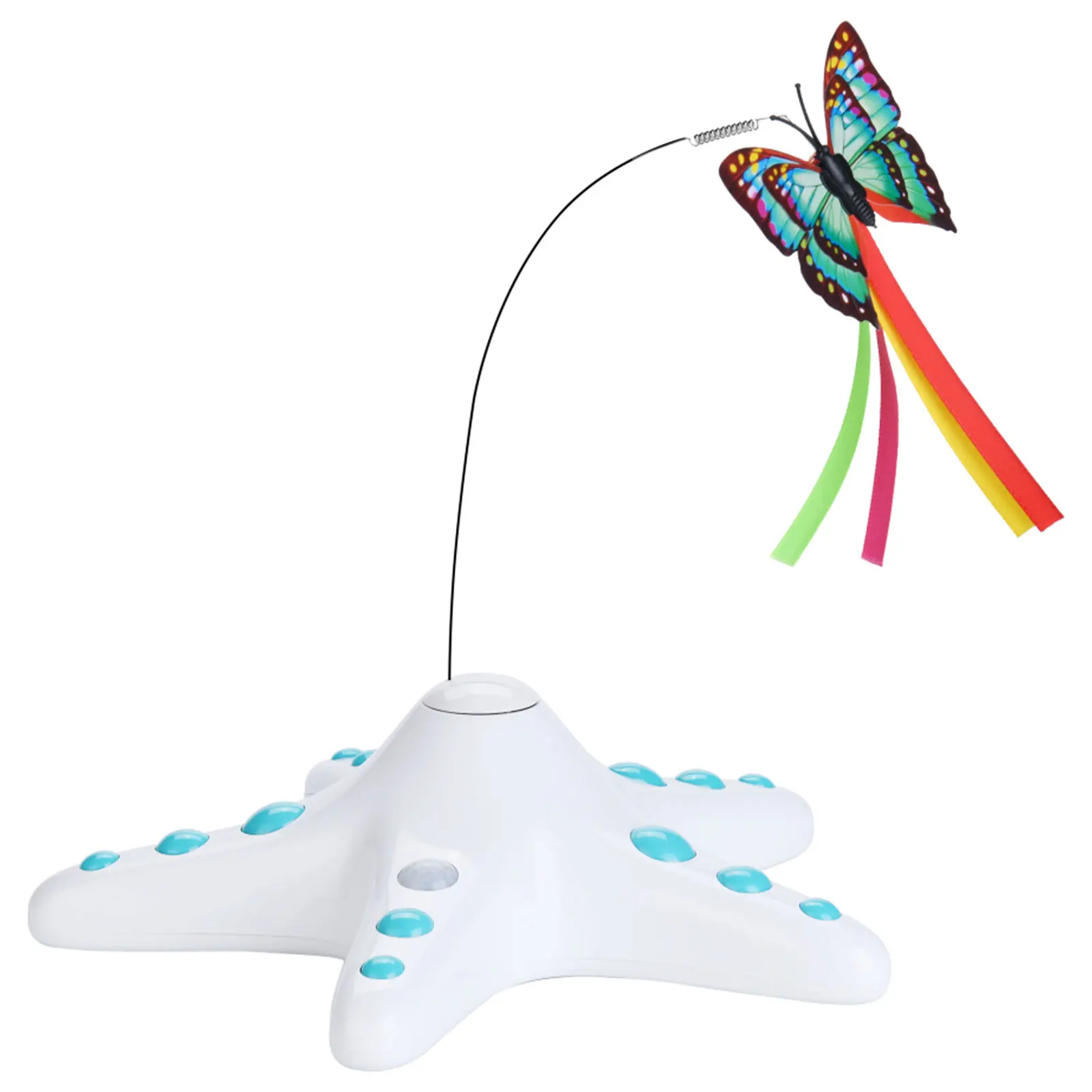

Cat Interactive Toys Cute Electronic Rotating Butterfly Cat Toys Fun Toys Portable Rotating Kitten Toys Educational Cat Teaser