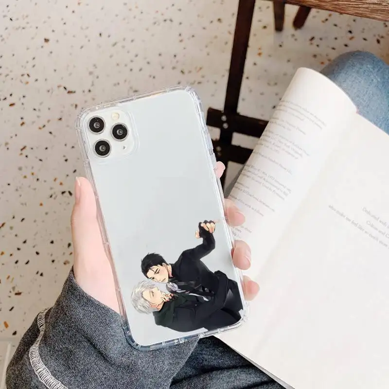 

Japan anime yuri on ice Phone Case Transparent soft For iphone 5 5s 5c se 6 6s 7 8 11 12 plus mini x xs xr pro max