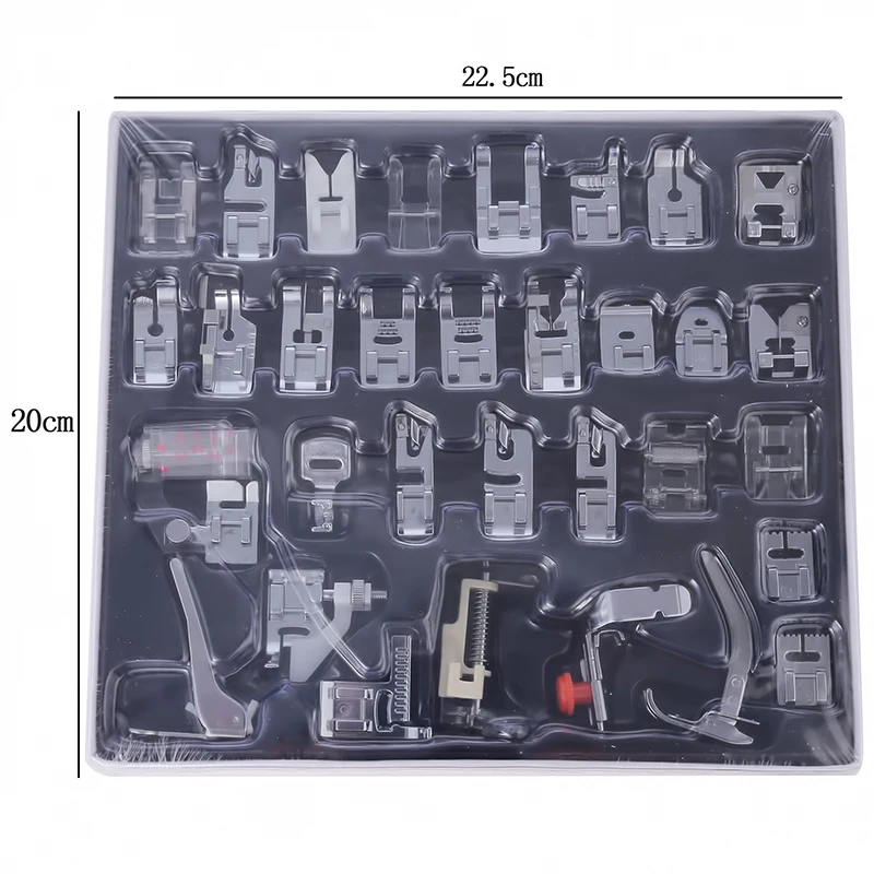 

72Pcs Sewing Machine Accessories Knitting Blind Stitch Darning Presser Feet Kit Set 2021