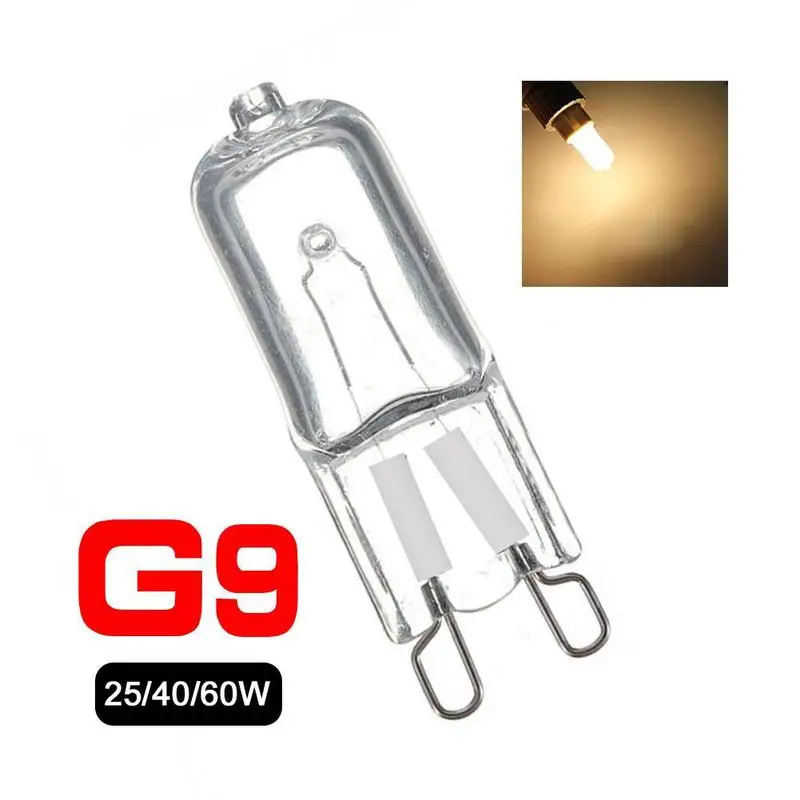 

1Pcs G9 Eco Halogen Bulbs G9 220V 20W / 25W / 40W / 60W Capsule LED Bulb Lamps Posted Beads Crystal Lamp Halogen Lamp