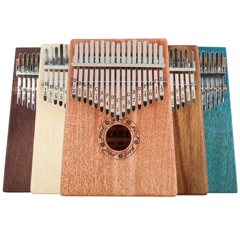 Kalimba 17 клавиш Marimba Африканский большой палец пианино Mbira Пальчиковое ударная
