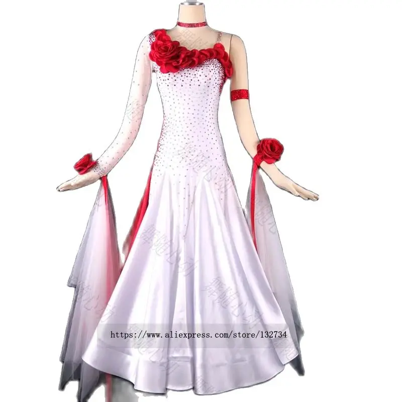 Платье для бальных танцев стандартные платья костюм современных светящиеся