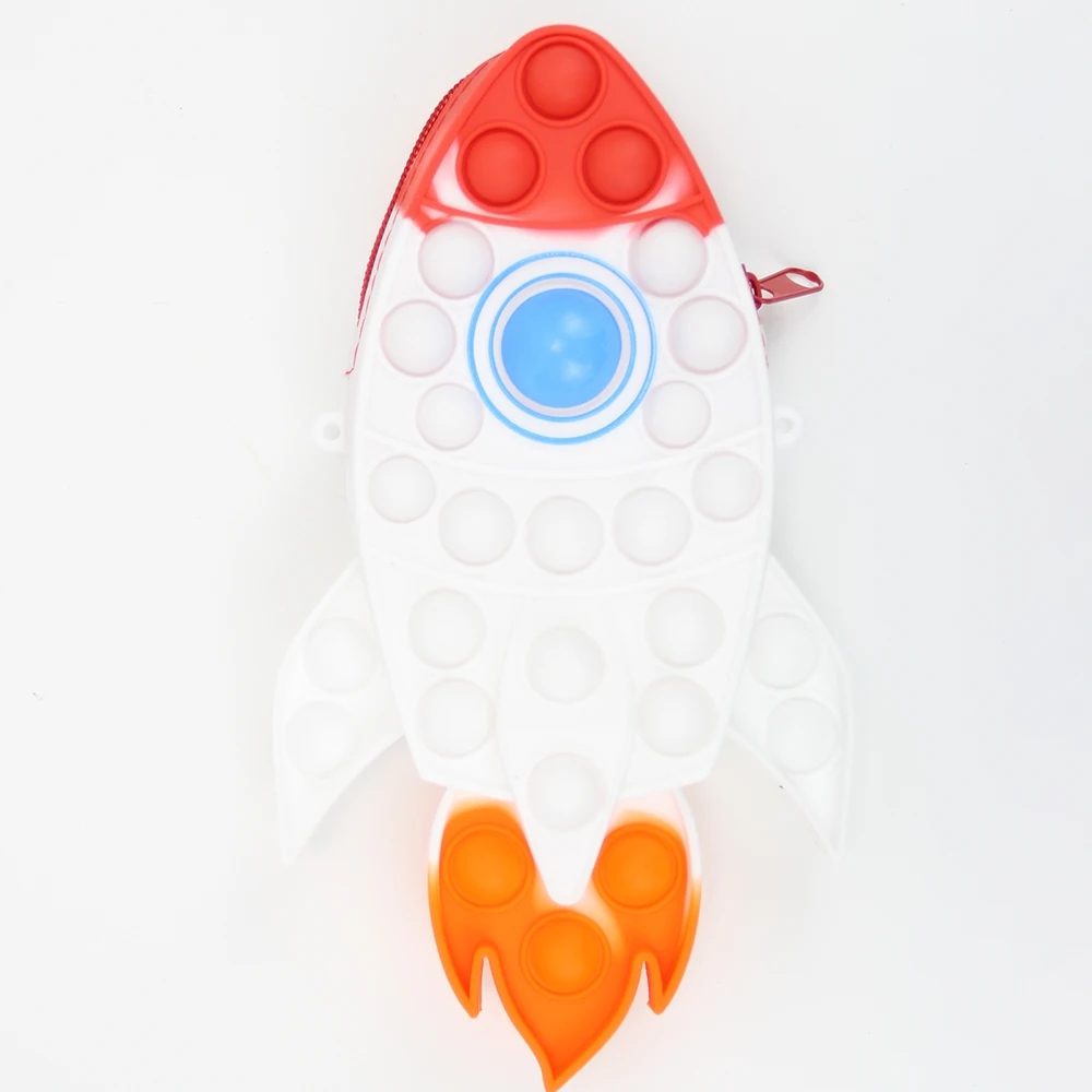 

Лидер продаж, силиконовый пузырьковый Кошелек для монет, игрушка-антистресс, сумка для девочек для детей