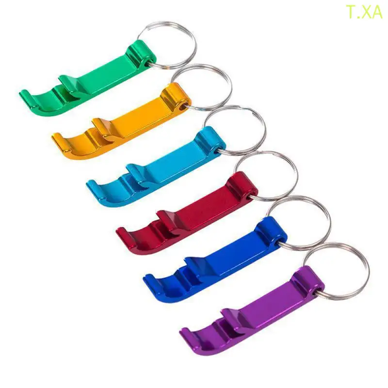 

color Aluminum Portable Can Opener, Kitchen Tools, Keychain with Ring, Birthday Party Supplies, Promotion Gifts