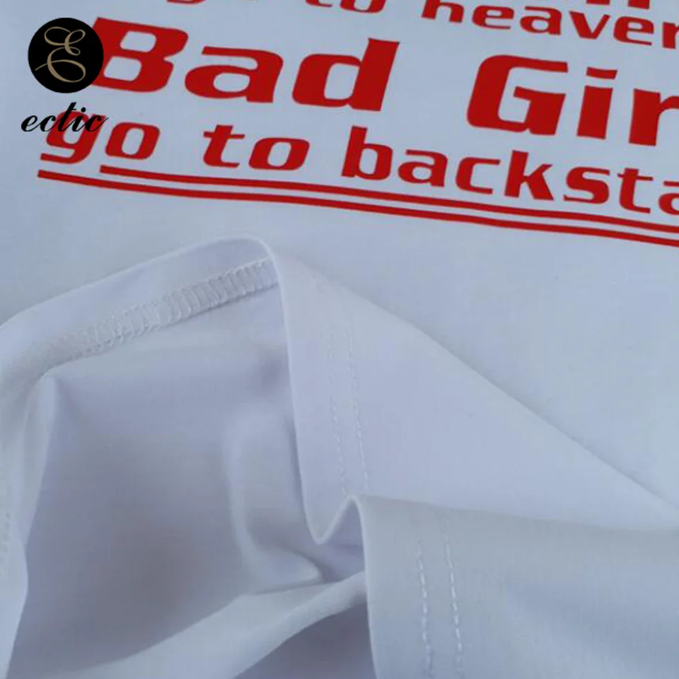 Забавный Буква Принт Хорошее Девочка Плохой Девушка Текст Лозунг Майка