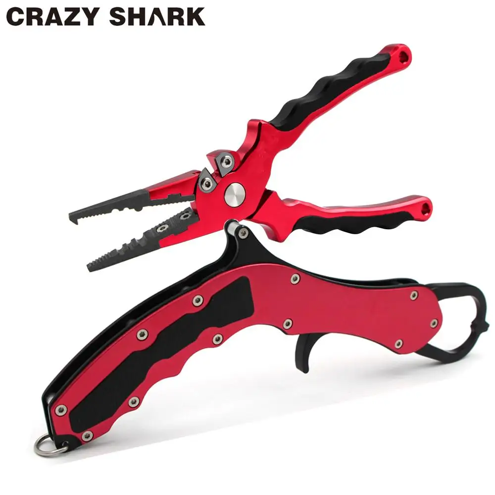 CrazyShark рыболовные плоскогубцы из алюминиевого сплава набор для захвата губ