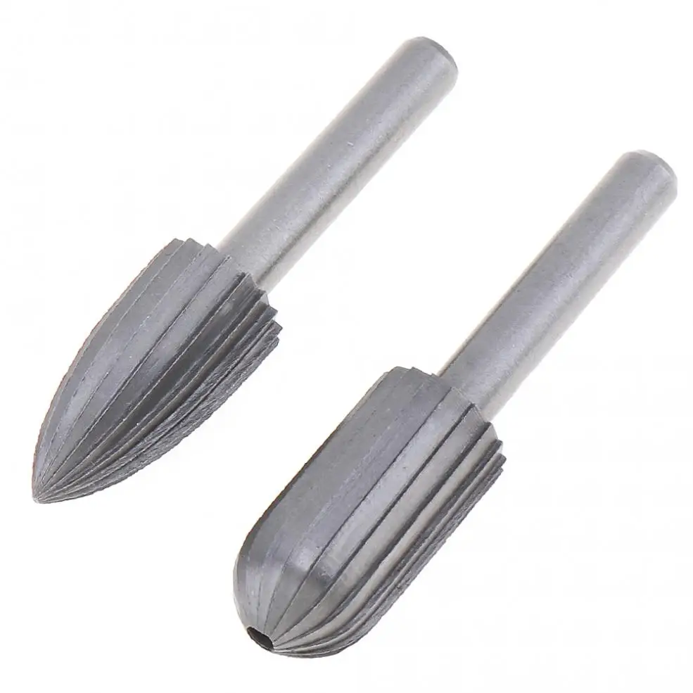 

6pcs 6mm Shank Tungsten Steel Rotary File Cutter Engraving Grinding Bit for Rotary Tools NEW