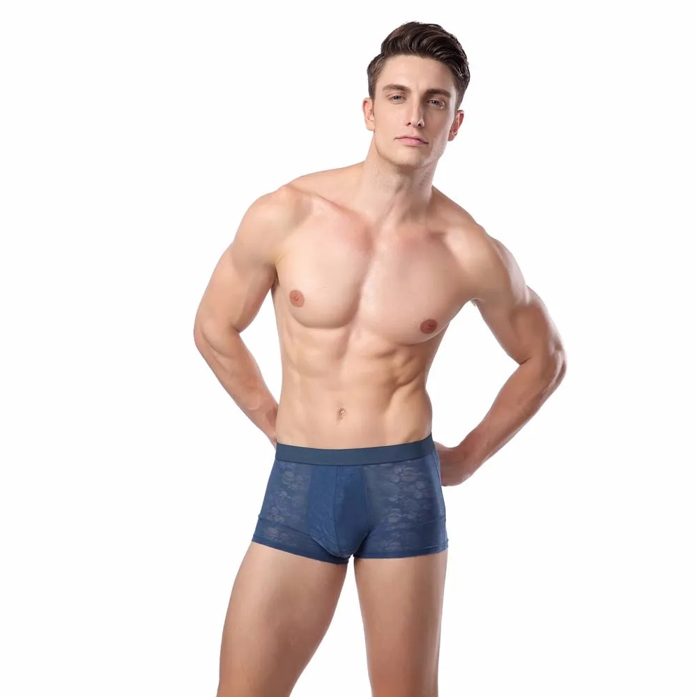 Модные новые мужские боксеры сексуальное нижнее белье для мужчин из бамбукового
