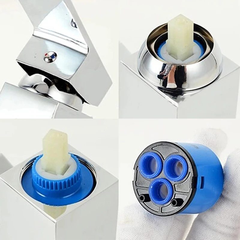 

35/40mm Ceramic Disc Cartridge Mixer Faucet Thermostatic Cartridge Faucet Disc Valve PP Plastic Ceramic Cartridges For Mixer