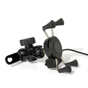 universal waterproof bracket motorcycle motorbike phone holder mirror mount clamp usb fast charge mobile phone accessories free global shipping